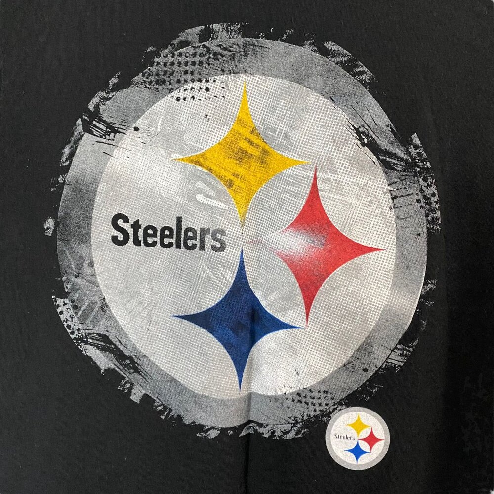 NFL Pittsburgh Steelers Team Apparel Shirt Mens Large Black Football Long Sleeve - Picture 6 of 10